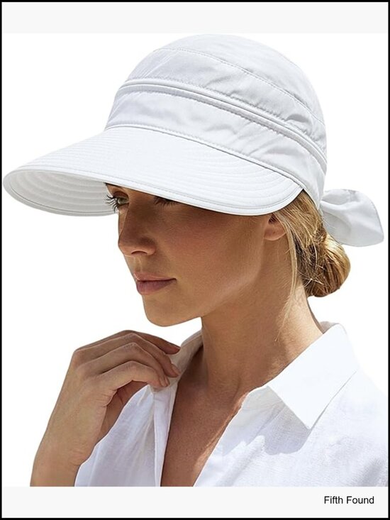 2-in-1 Sun Visor Hat, Adjustable Ponytail Friendly, UPF 50+ Lightweight main image 4